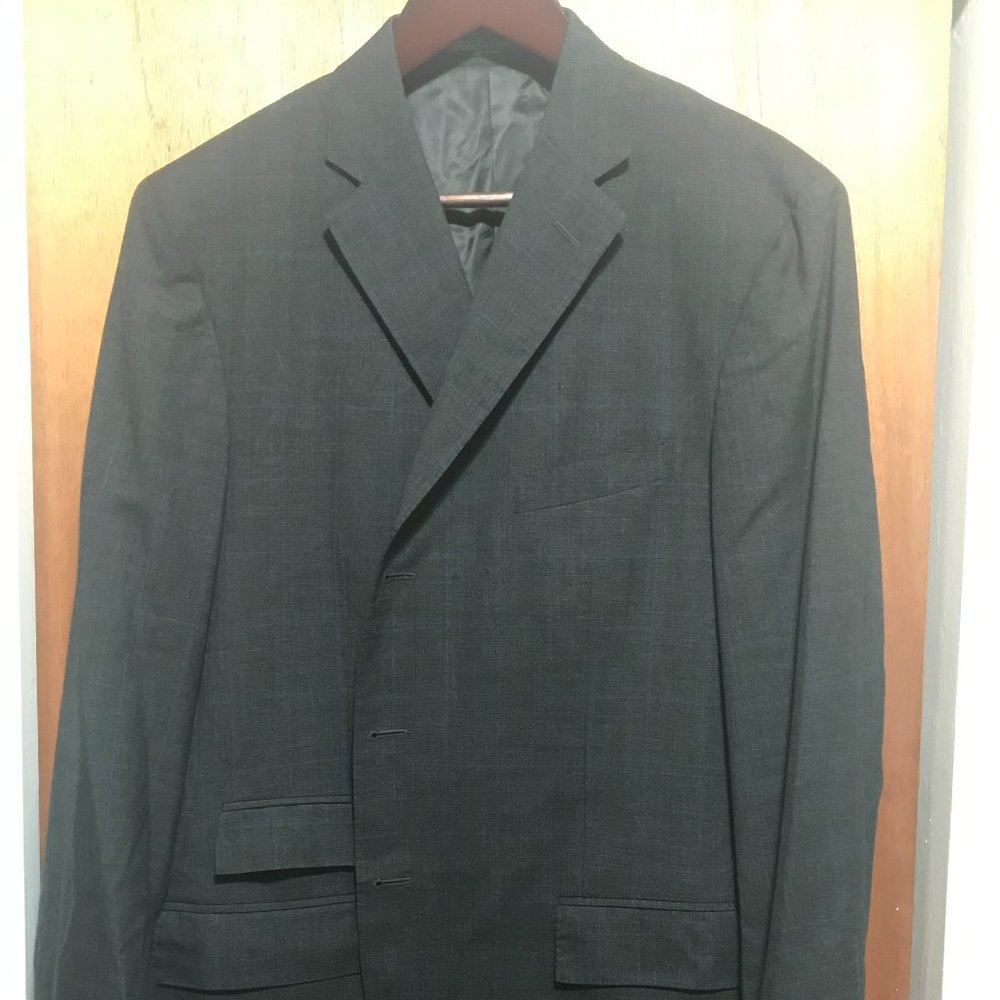 Vintage Polo Ralph Lauren Plaid 3B Jacket 50L Made in Italy wool/cashmere